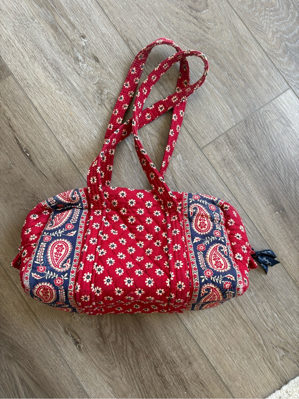 Vera Bradley Original 100 Handbag Americana Red